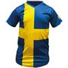 Sverige kläder Felpa con bandiera svedese Caratteristica