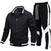 Generic Jogging Completo 2024 in Felpa da 2 Pezzi, Set di Tute da Jogging Sportive a Contrasto Casual Giubbotto Calcio