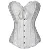 Yoisdtxc Corset da donna Plus Size Top Boned Overbust Bustier Shapewear Lingerie Floral Lace Up Trim Waist Push Up Clubwear