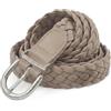 styleBREAKER Cintura intrecciata sottile da donna in similpelle, / Marrone
