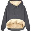 heekpek Felpa Donna con Cappuccio Invernale Felpa Pile Caldo Oversize Pesante Felpe Basic da Donna Fodera in Sherpa Casual Sweatshirt Hoodie