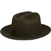 Stetson Plains Cattleman Cappello Western unicolore Feltro di Lana con Fascia Tessuto Uomo Autunno Inverno
