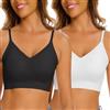 CheChury Reggiseni Schiena Scoperta Donna Senza Ferretto Reggiseno Senza Cuciture Scollo a V Push Up Reggiseno Invisibile Senza Schienale Reggiseni Schiena Nuda Reggiseni a Forma di U Leggero Comfort