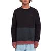 Volcom FORZEE Crew Felpa, Black, M Men's