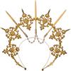 BLESSUME Mary Halo Corona Fascia Dea Oro Donne Costume Copricapo (Oro 10)