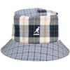 Kangol Cappello Plaid Mashup Bucket Donna/Uomo - da Pescatore in Cotone a Quadri Estate Primavera/Estate - S (54-55 cm) Azzurro