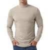 QIXING Men's Thermal Tops Long Sleeve Mock Neck Cotton Base Thermal Layer Underwear Tops