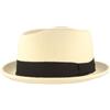 Hut Breiter Breiter Cappello in feltro arrotolabile, cappello di lana Diamond regolabile, impermeabile, bianco, 60-61