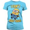 Minions Licenza Ufficiale Can't Adult Today Donna Maglietta (Dark Grigio)