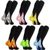 Ecofocet 6 Paia Calze a Compressione Graduata Donna e Uomo, Calze al Ginocchio, Calze Elastiche a Compressione,