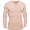 Schaufenberger Maglia a maniche lunghe con scollo a V (tatuaggi nascosti), color carne, M