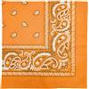 MDSTYLE Bandana extra large 68,6 x 68,6 cm, 100% cotone, per uomini e donne, fazzoletto con motivo paisley, fascia per capelli, sciarpa, bandana jumbo, Arancione, X-Large
