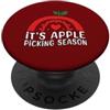 Apple Picking Season Fall Harvest Autumn È la stagione della raccolta delle mele Stagione del raccolto Love Apple Picker PopSockets PopGrip Adesivo