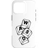 Grandio Design Funny Gamer Geek & Gaming Custodia per iPhone 16 Pro Gaming WASD Computer Tastiera PC Gamer Move Keys