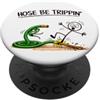 Mulch Madness Apparel Hose Be Trippin Divertente Giardinaggio Gioco di parole Cartoon Design PopSockets PopGrip Adesivo