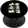 Spooky Halloween Teacher Educator Fall A Spooky Ghost Book Reader Club Amante dei libri di Halloween PopSockets PopGrip Adesivo