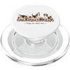 Beagle Bliss Creations Tre Beagle Crisp Air non si preoccupano dei cani autunnali PopSockets PopGrip per MagSafe