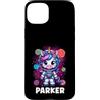BDAZ Custodia per iPhone 15 Plus Parker Unicorno Astronauta spaziale