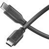 Sonero® Cavo di ricarica da USB-C a USB-C, cavo di ricarica per telefono cellulare, cavo di ricarica rapida USB C, cavo USB tipo C, USB 2.0, 60 W PD, nero, 0,50 m