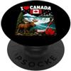 I Love Canada Apparel Amo il Canada PopSockets PopGrip Adesivo