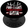 Funny 2ND Amendment Gun Rights PRO-CHOICE Gun Rights Divertente 2 ° emendamento Diritti sul retro PopSockets PopGrip Adesivo