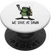Funny Frog Meme Scuba Diving Humor Gifts Ci immergiamo all'alba Frog Funny Frog Meme Scuba Diver PopSockets PopGrip Adesivo