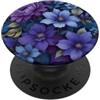 Deep Purple, Lavender & Lilac Flower Gif Carino Viola Fiori Lilla Vaporwave Estetica PopSockets PopGrip Adesivo