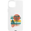Set per principianti di disc golf con ce Custodia per iPhone 15 Plus Disc Golf Discs Basket Motivo vintage retrò Forest Lake