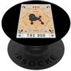 Poodle Tarot Dogs Celestial Retro Carta dei Tarocchi Il Cane Barboncino Poodle Spazio Celeste PopSockets PopGrip Adesivo