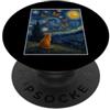 Starry Night Van Gogh Cat Butterflies Ae Pittura di Van Gogh della farfalla del gatto della notte stellata PopSockets PopGrip Adesivo