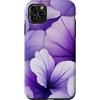 Deep Purple, Lavender & Lilac Flower Gif Custodia per iPhone 11 Pro Max Carino Viola Fiori Lilla Vaporwave