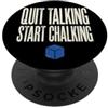 Billiard Cue Chalking Funny Pool Player Smettere di parlare Inizio Gesso Divertente Giocatore di Biliardo Biliardo Uomini PopSockets PopGrip Adesivo