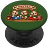 Cute Christmas Pet Elves Pajama PJ Boy G Bulldog Dog Santa's Workshop Toys presenta Natale al Polo Nord PopSockets PopGrip Adesivo