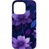 Deep Purple, Lavender & Lilac Flower Gif Custodia per iPhone 14 Pro Max Motivo floreale botanico scuro con fiori viola
