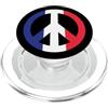 France Flag Peace Sign Tees Bandiera della Francia segno di pace PopSockets PopGrip per MagSafe