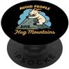 Goat Hiking Anti-Social Animal Nature Mo Divertente Escursionismo Montagna Capra Introverso All'aperto Umorismo Solitudine PopSockets PopGrip Adesivo