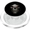Bahaa's Tee Darkness Knows My Name Hooded Skull Quote Gothic Horror PopSockets PopGrip per MagSafe