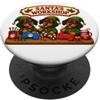 Cute Christmas Elves Pajama PJ Boy Girl Bassotto Doxie Babbo Natale Workshop Toys presenta Polo Nord PopSockets PopGrip Adesivo