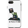 Funny Frog Meme Puzzling Humor Gifts Men Custodia per iPhone SE (2020) / 7/8 We Puzzle At Dawn Frog Funny Frog Meme Jigsaw Puzzle Amante