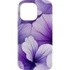 Deep Purple, Lavender & Lilac Flower Gif Custodia per iPhone 14 Pro Max Carino Viola Fiori Lilla Vaporwave