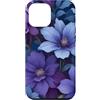 Deep Purple, Lavender & Lilac Flower Gif Custodia per iPhone 12 Pro Max Carino Viola Fiori Lilla Vaporwave Estetica