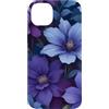 Deep Purple, Lavender & Lilac Flower Gif Custodia per iPhone 14 Plus Carino Viola Fiori Lilla Vaporwave Estetica