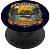 Sud-Est Asiatico: Thailand Thailandia Vintage Barca Longtail - Vacanze & Avventura PopSockets PopGrip Adesivo