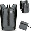 Azarxis Zaino Pieghievole 15L Ultraleggero, Zaino Casual Portatile per Scuola, Palestra, Trekking, Hiking, Viaggio - Uomo e Donna (Grigio)