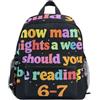 ISAOA Childlike Six Seven, zaino per la scuola materna, per bambini, per scuola materna, stile casual, per ragazzi e ragazze, Colori38, S, Zaino daypack