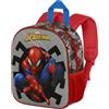 Marvel Spiderman Symbol-Zainetto 3D Elite, Grigio, 25 x 30 cm, Capacità 7 L