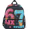 ISAOA Childlike Six Seven, zaino per la scuola materna, per bambini, per scuola materna, stile casual, per ragazzi e ragazze, Colori10, S, Zaino daypack