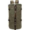DORRISO Classico Vintage Zaino Uomo Grande Convertibile Borsone da Viaggio con Scomparto Nascosto per Weekend Viaggio Escursionismo Quotidiano Alpinismo Campeggio Tela Uomo Borsa Sportiva Verde