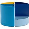 EXACOMPTA Portapenne modulare The Quarter Bee Blue - 12 x 12 x 8,3 cm - multicolore - Exacompta (unità vendita 1 pz.)