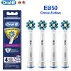 Oral B Testine originali Oral B EB50 ugelli dentali di ricambio con angolo di 16 gradi ad azione incrociata per spazzolino elettrico D12/D16/DB4010/DB4510